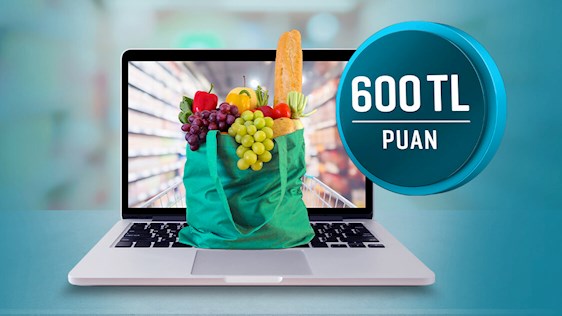 3000 TL ve üzeri gıda marketi alışverişlerinize toplamda 450 TL’ye varan, World Pay ile ek 150 TL’ye varan, toplamda 600 TL’ye varan Puan!